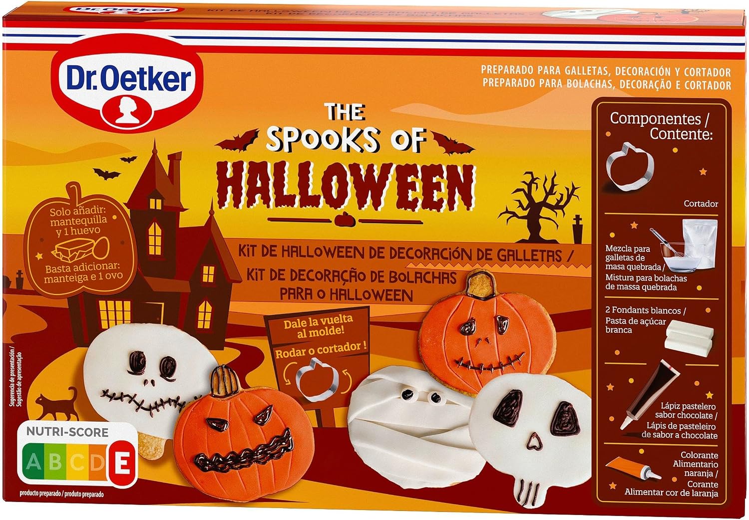 Kit de repostería Dr. Oetker para preparar y decorar galletas de Halloween